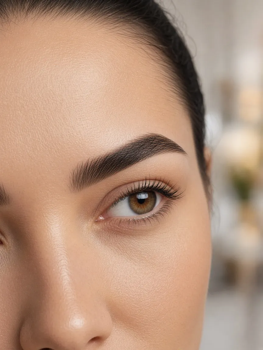 Resultado de micropigmentación de cejas profesional