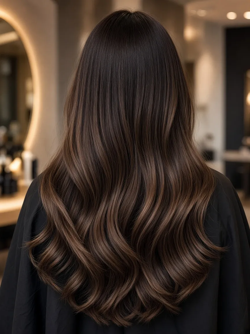 Resultado de extensiones de cabello natural con volumen